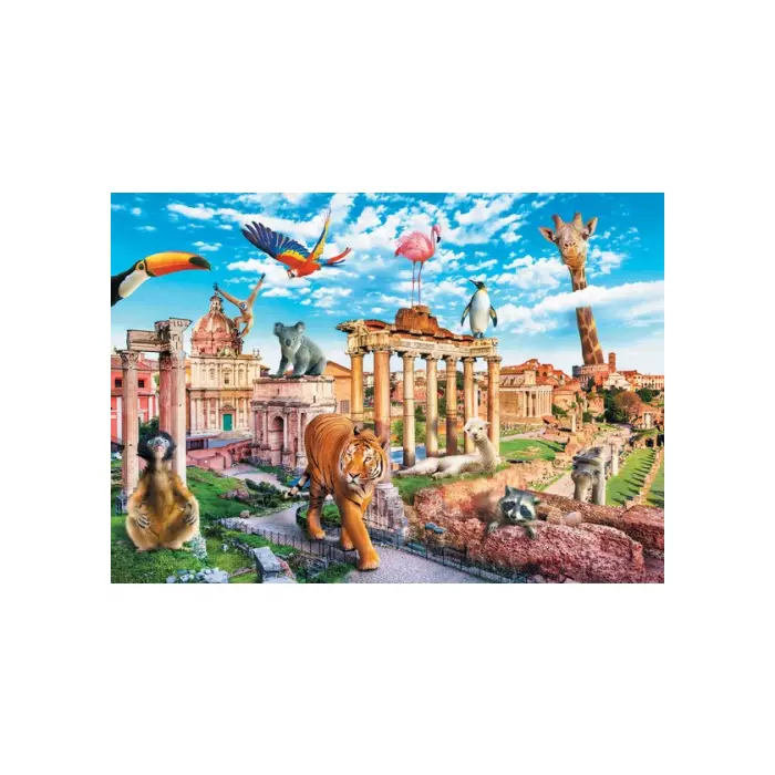 Puzzle Trefl - Animaux Sauvages À Rome - 1000 Pièces