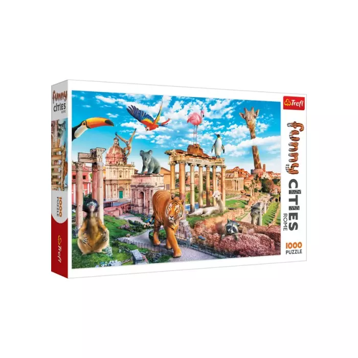 Puzzle Trefl - Animaux Sauvages À Rome - 1000 Pièces