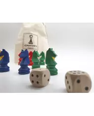 Pièces D'Échecs En Buis CHAVET - N° 5 Plombées Et Feutrées