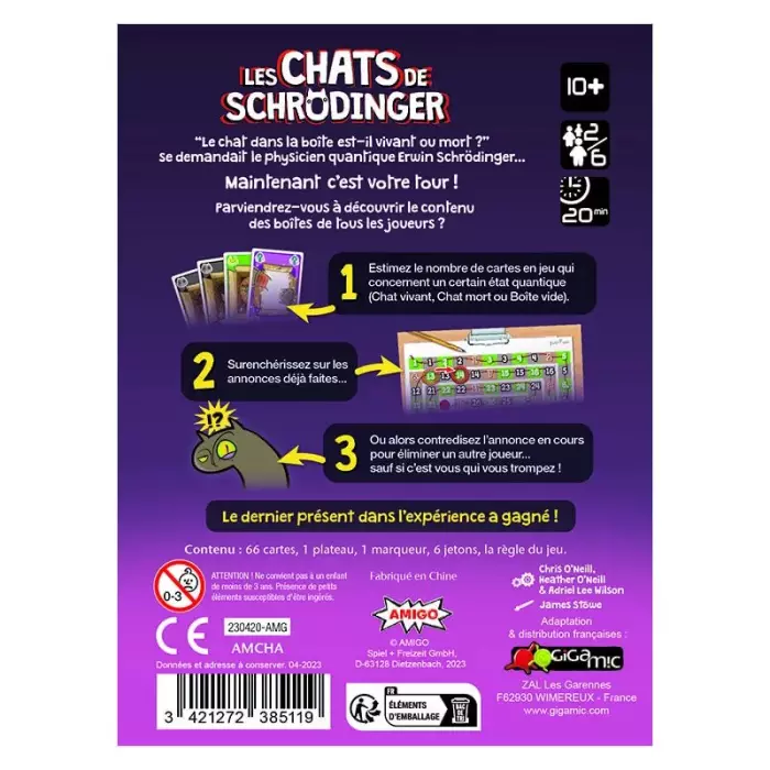 Les Chats De Schrodinger - Boîte Biseautée