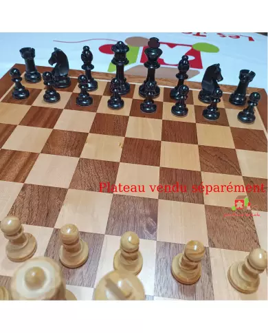 Pièces D'Échecs En Buis CHAVET - N° 5 Plombées Et Feutrées