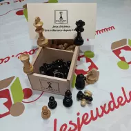 Pièces D'Échecs En Buis CHAVET - N° 5 Plombées Et Feutrées