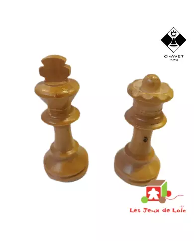 Pièces D'Échecs En Buis CHAVET - N° 5 Plombées Et Feutrées