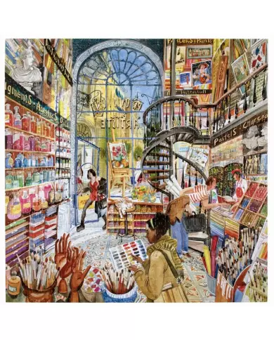 Puzzle Eeboo - Artist provisions ( Fournitures D'Artiste ) - 1000 Pièces