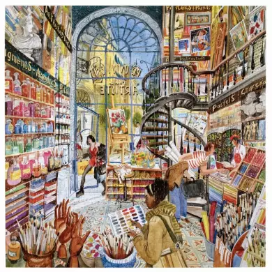 Puzzle Eeboo - Artist provisions ( Fournitures D'Artiste ) - 1000 Pièces