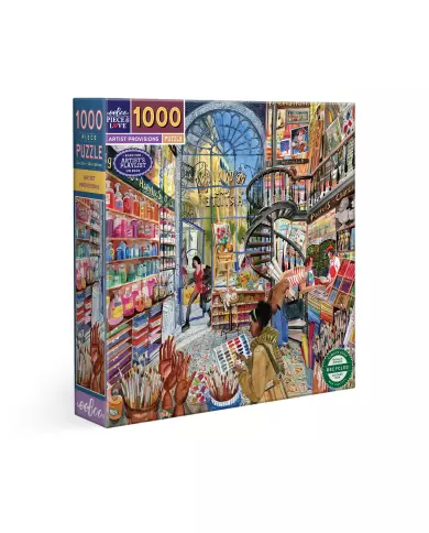 Puzzle Eeboo - Artist provisions ( Fournitures D'Artiste ) - 1000 Pièces
