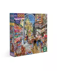 Puzzle Eeboo - Cats In Windows ( Chats Aux Fenêtres ) - 1000 Pièces