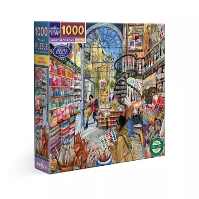 Puzzle Eeboo - Artist provisions ( Fournitures D'Artiste ) - 1000 Pièces