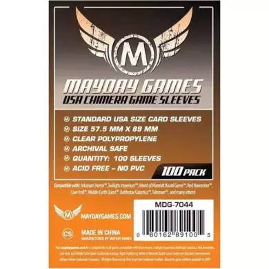 100 Sleeves Mayday - 57,5 X 89 Mm Chimera Standard