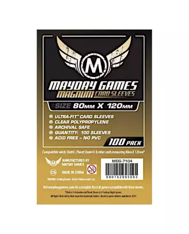 100 Sleeves Mayday - 80 X 120 Mm Magnum Standard