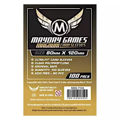 100 Sleeves Mayday - 80 X 120 Mm Magnum Standard