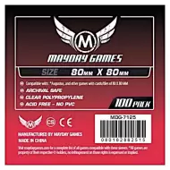 100 Sleeves Mayday - 80 X 80 Mm Square Standard