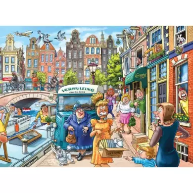 Puzzle Wasgij Original 45 - La Journée Du Déménagement - 1000 Pièces