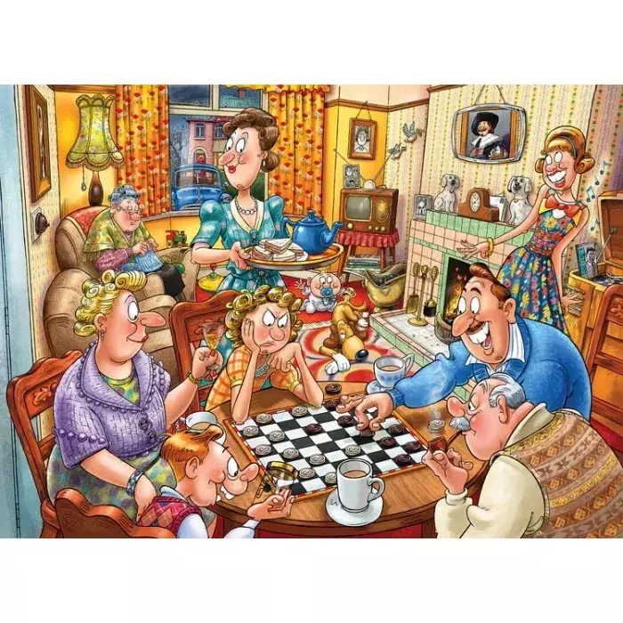 Puzzle Wasgij Destiny 25 - Soirée De Jeux ! - 1000 Pièces