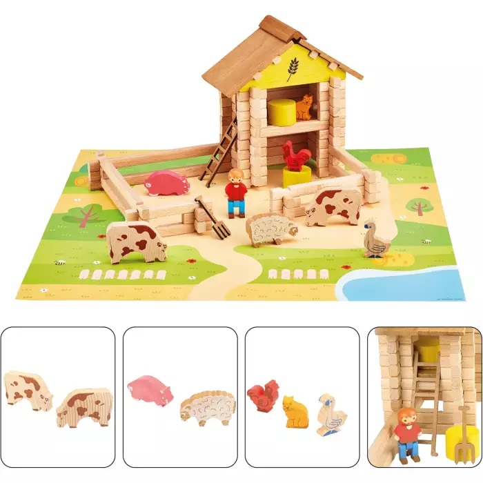 Jeujura - Ma Ferme En Bois 95 Pièces