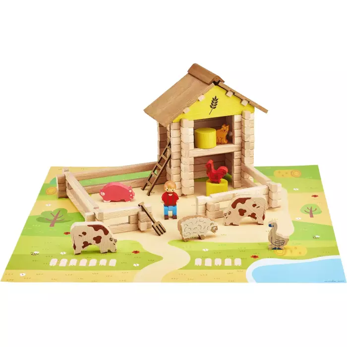 Jeujura - Ma Ferme En Bois 95 Pièces
