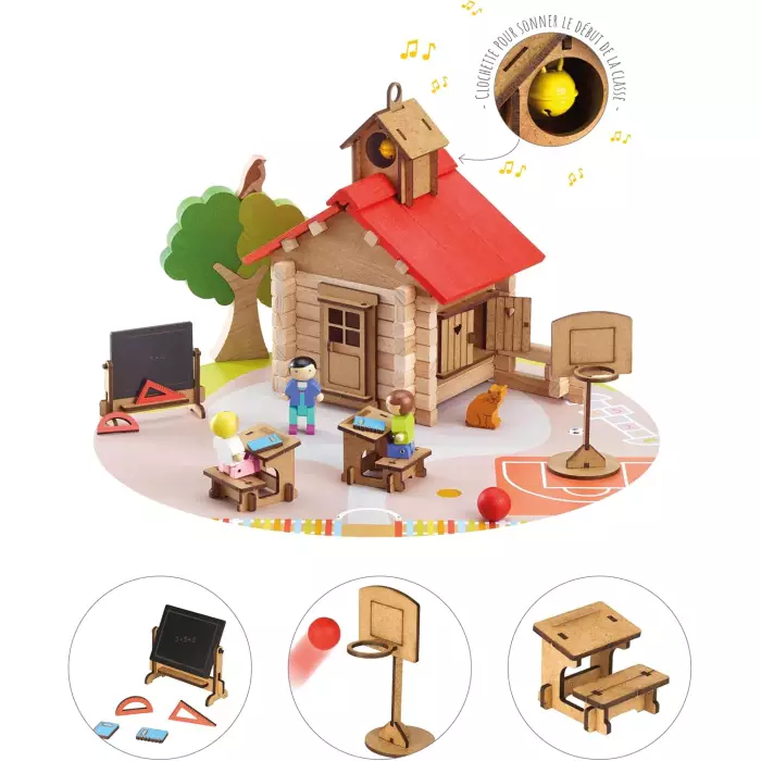 Jeujura - L'Ecole Du Village 125 Pièces