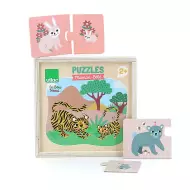 Puzzles VILAC En Bois - Maman Et Bébé - Michelle Carlslund - 12 X 2 Pièces