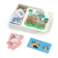 Puzzles VILAC En Bois - Maman Et Bébé - Michelle Carlslund - 12 X 2 Pièces