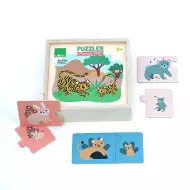 Puzzles VILAC En Bois - Maman Et Bébé - Michelle Carlslund - 12 X 2 Pièces