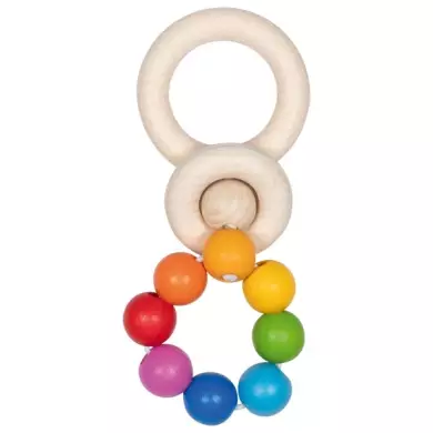 Hochet Anneau & Flexible Arc-En-Ciel - GOKI