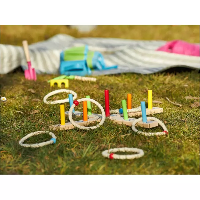 Jeu De Lancer D'Anneaux - 6 Anneaux En Sisal