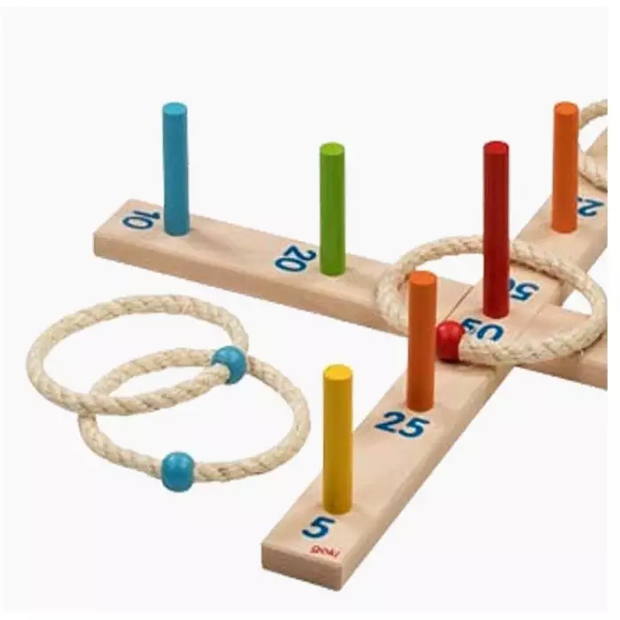 Jeu De Lancer D'Anneaux - 6 Anneaux En Sisal