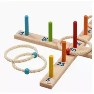 Jeu De Lancer D'Anneaux - 6 Anneaux En Sisal