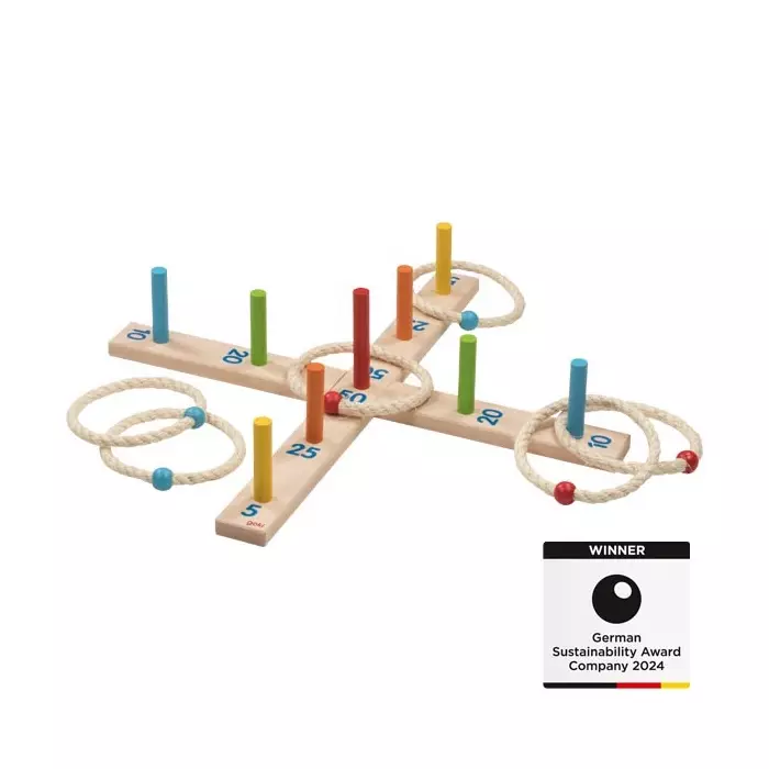 Jeu De Lancer D'Anneaux - 6 Anneaux En Sisal