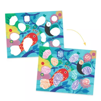 Coffret De Coloriage DJECO - Piou Piou & Co