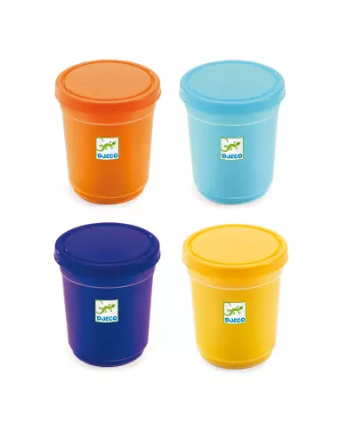 4 Pots De Pâte À Modeler DJECO - Nature