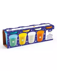 4 Pots De Pâte À Modeler DJECO - Nature