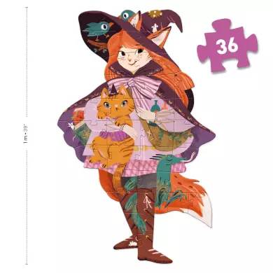 Puzzle Géant - Lily La Sorcière - 36 Pièces