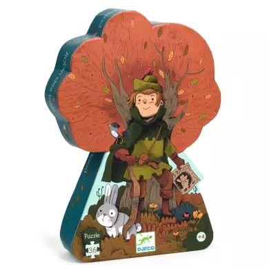 Puzzle Silhouette DJECO - Robin Des Bois - 36 Pièces