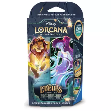 Lorcana S10 - Decks De Démarrage - Lueurs Dans Les Profondeurs - Simba et Megara