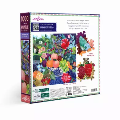 Puzzle Eeboo - Stone Fruit Still Life ( Nature Morte De Fruits À noyau ) - 1000 Pièces