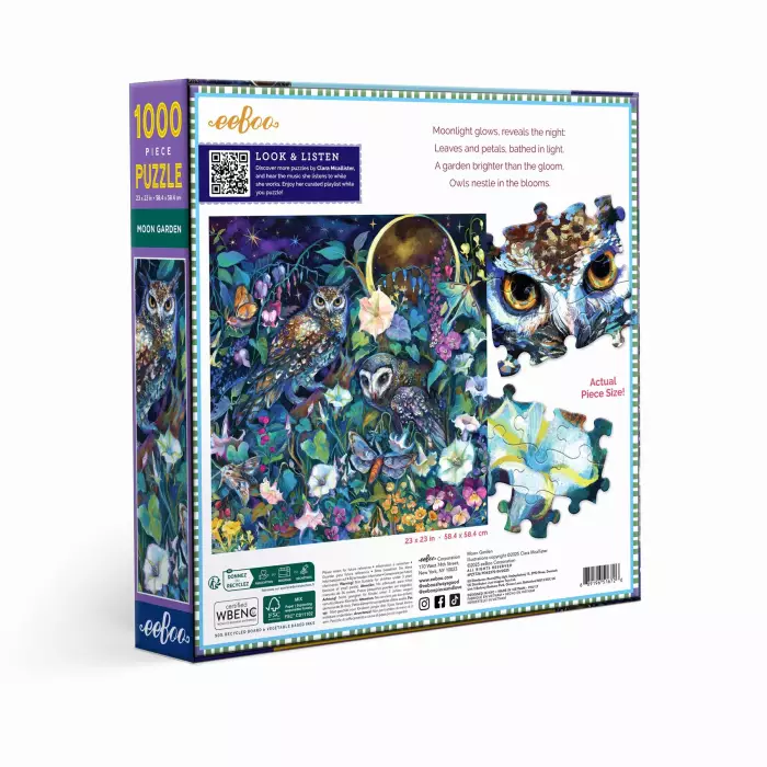 Puzzle Eeboo - Moon Garden ( Jardin Lunaire ) - 1000 Pièces