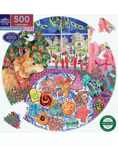 Puzzle Eeboo - Christmas Cookies ( Biscuits de Noël ) - 500 Pièces
