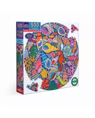 Puzzle Eeboo - Paradise Garden ( Jardin Paradisiaque ) - 500 Pièces