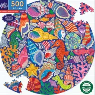 Puzzle Eeboo - Seahorses Shells & Coral ( Hippocampes Coquillages et coraux ) - 500 Pièces