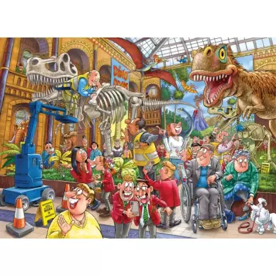 Puzzle Wasgij Mystery 24 - Panique Au Musée ! - 1000 Pièces