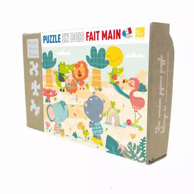 Puzzle Michèle Wilson - La Savane S'Amuse - 12 Pièces