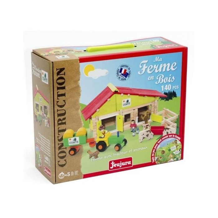 Jeujura - Ferme À Comté Avec Tracteur Et Animaux 140 Pièces