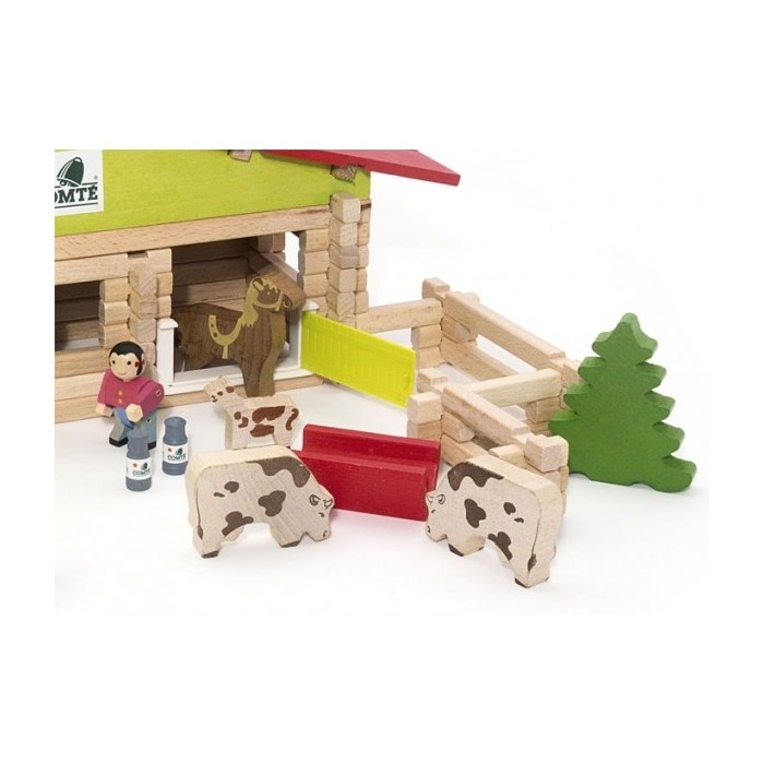 Jeujura - Ferme À Comté Avec Tracteur Et Animaux 140 Pièces