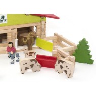 Jeujura - Ferme À Comté Avec Tracteur Et Animaux 140 Pièces