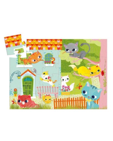 Puzzle Silhouette DJECO - Pachat Et Ses Amis - 24 Pièces