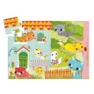 Puzzle Silhouette DJECO - Pachat Et Ses Amis - 24 Pièces