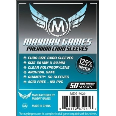 MDG Premium Euro Sleeves 59x92 Par 50