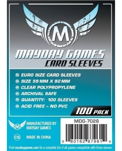 MDG Euro Sleeves 59x92 Par 100