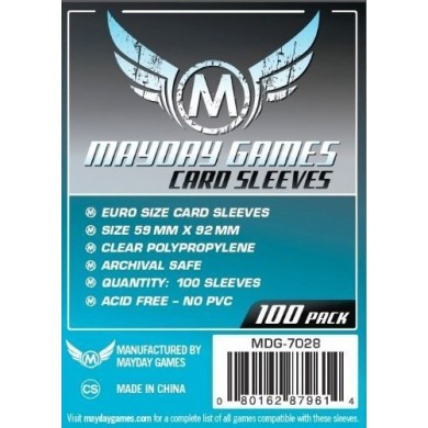 MDG Euro Sleeves 59x92 Par 100